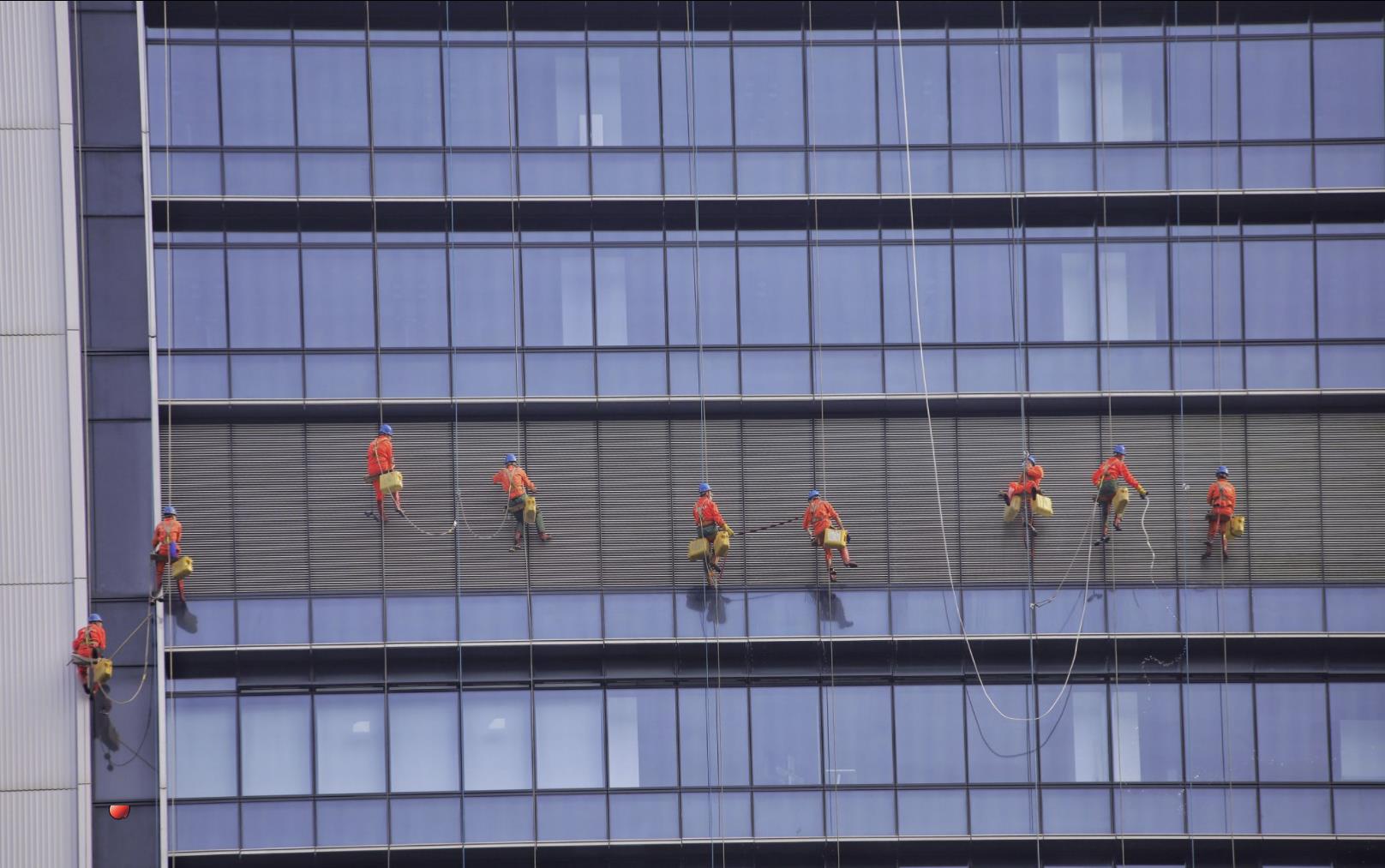 高空铝塑外墙清洗